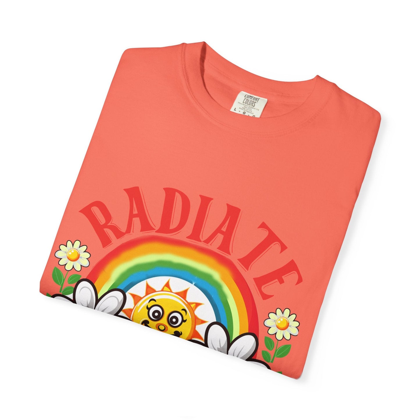 Radiate Positivity Unisex Garment-Dyed T-shirt Printify