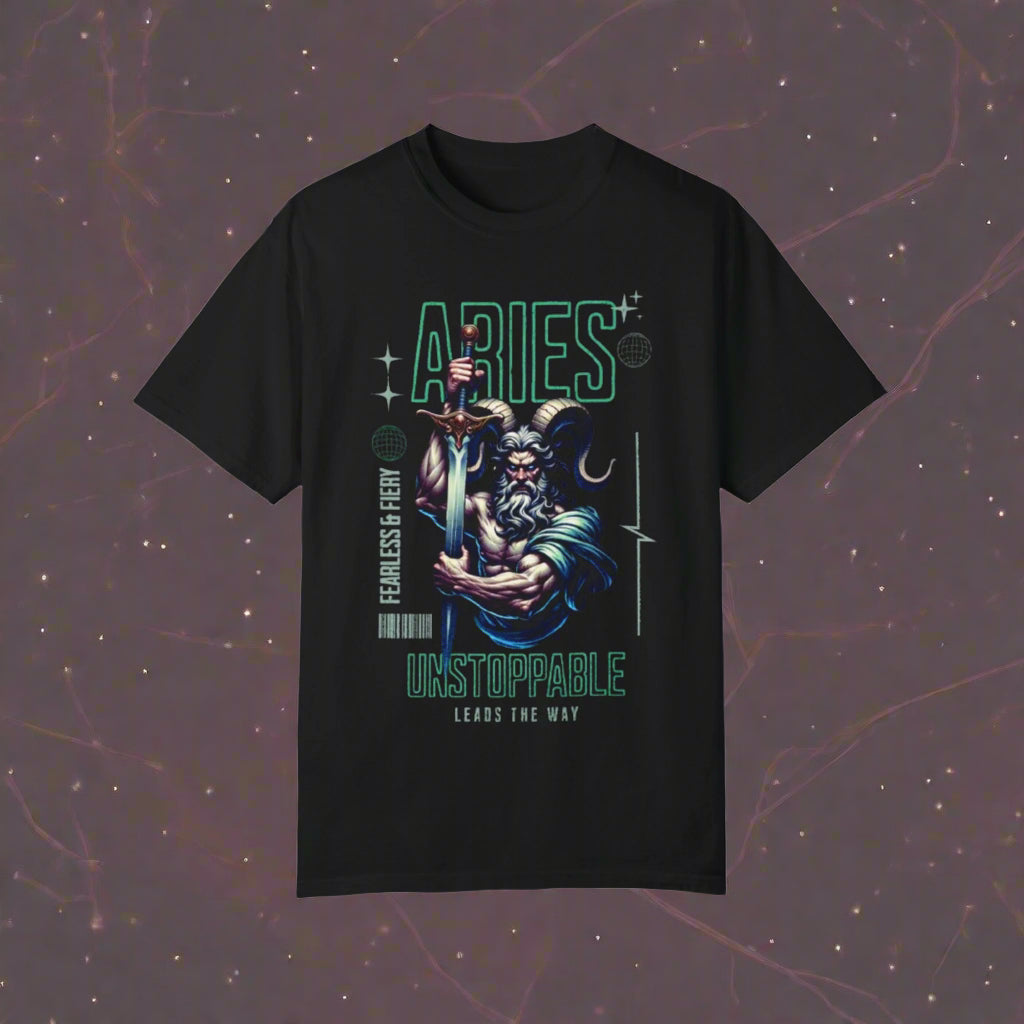 Aries Unisex T-Shirt - Fearless, Unstoppable Zodiac Tee