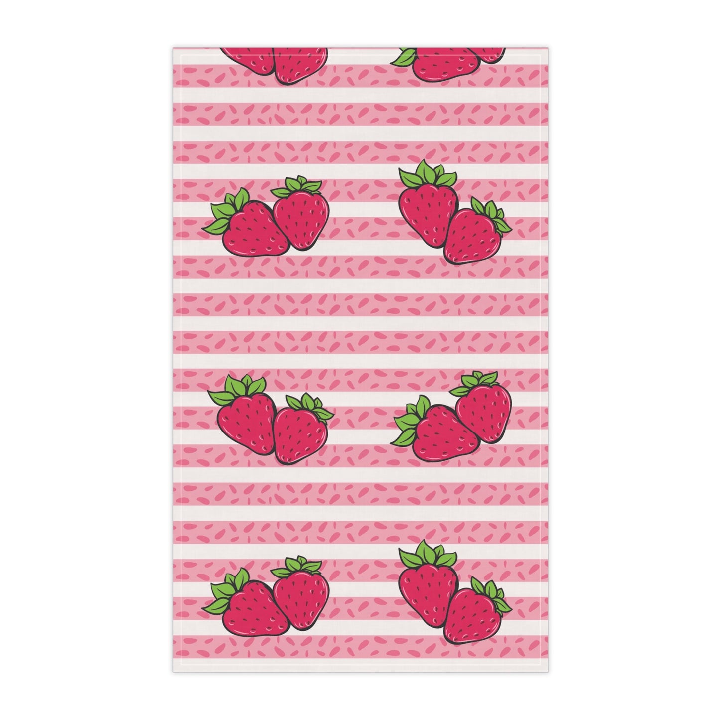 Strawberry Tea Towels (cotton, poly) Printify