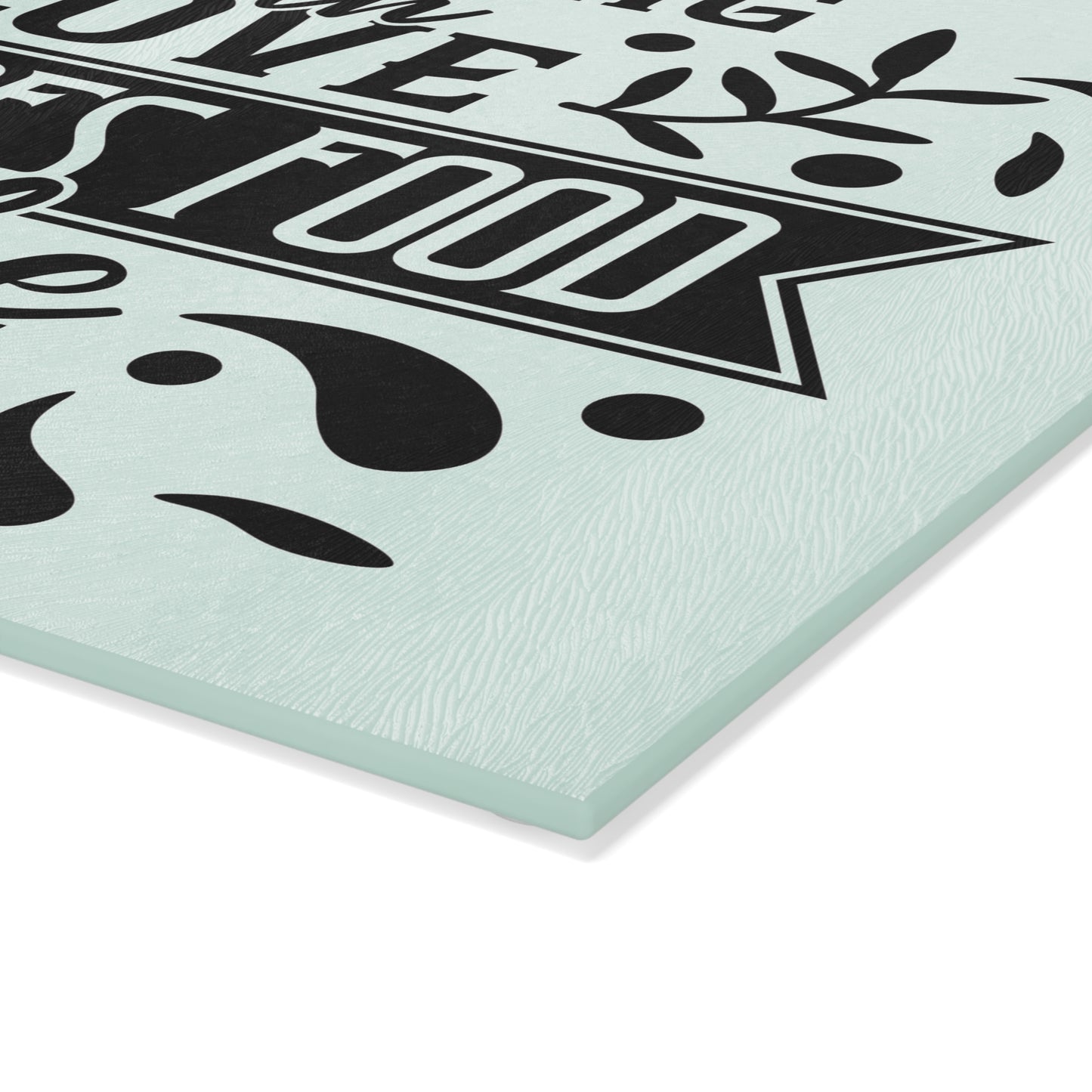 Cooking With Love Provides Food For The Soul Glass Cutting Board