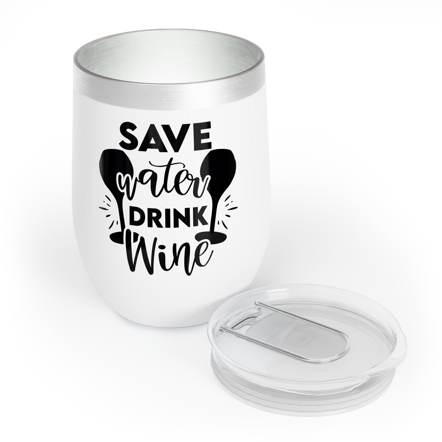 Save Water Drink Wine Tumbler Printify