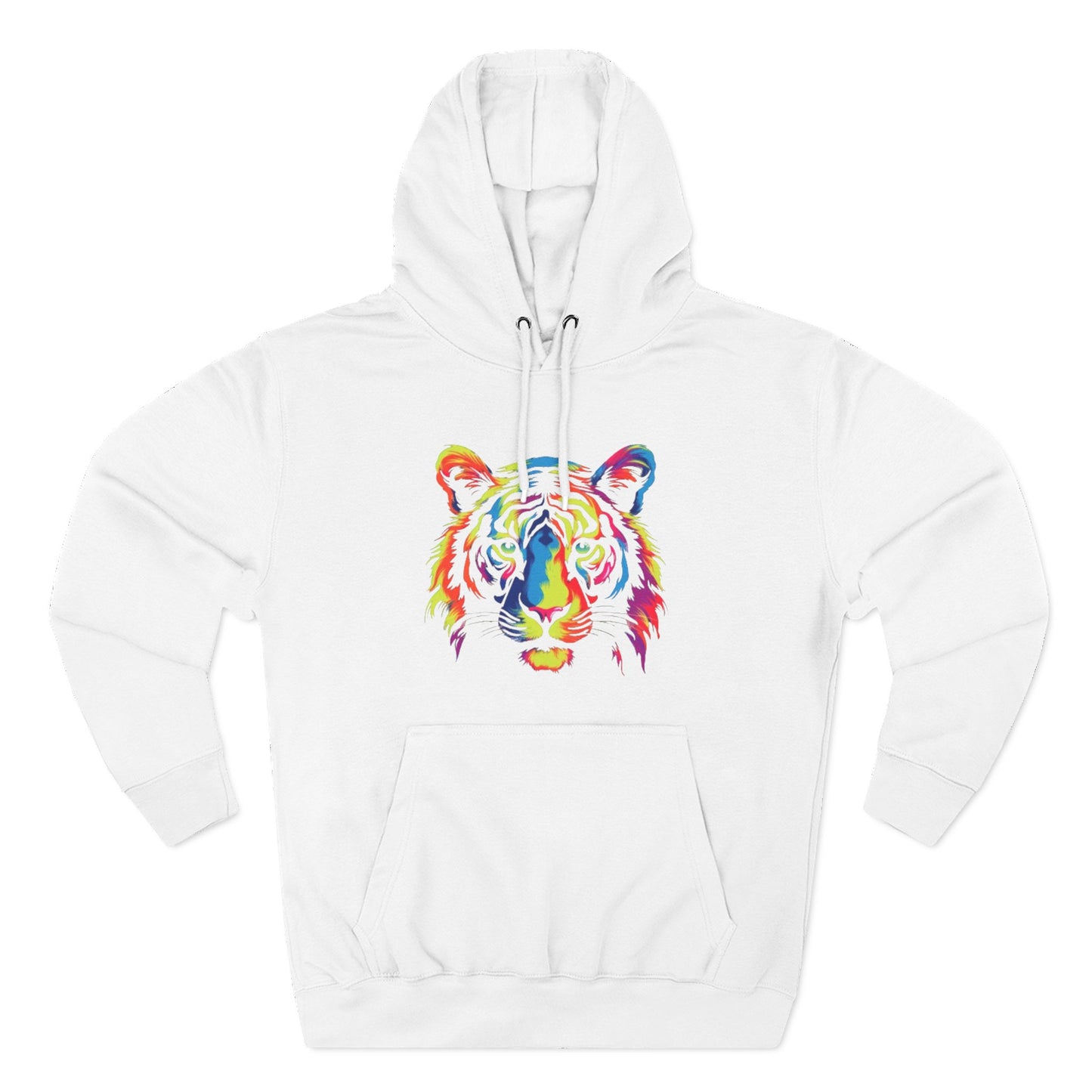 Unisex Tiger Three-Panel Fleece Hoodie