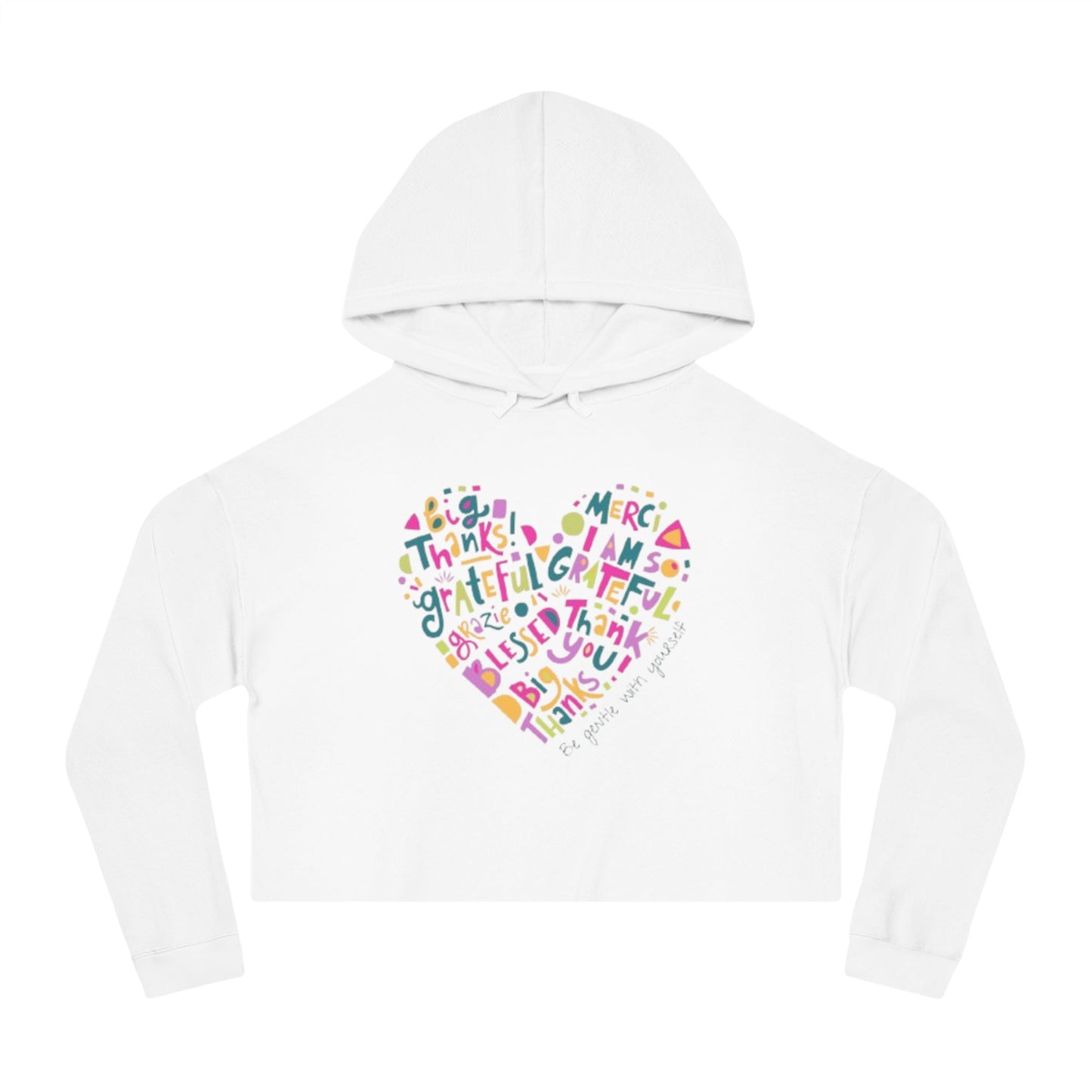 Grateful Women’s Cropped Hooded Sweatshirt Printify