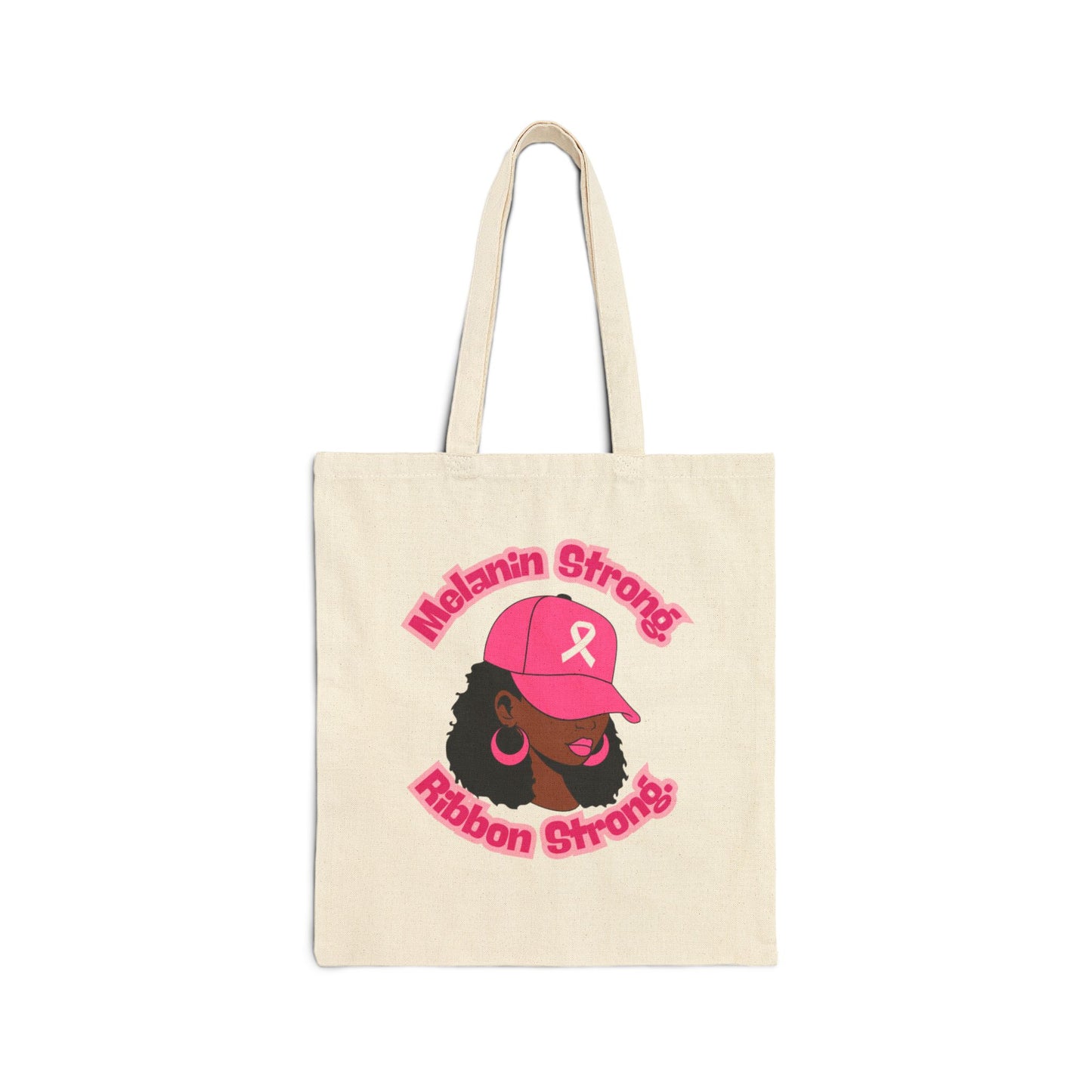 Melanin Strong Cotton Canvas Tote Bag