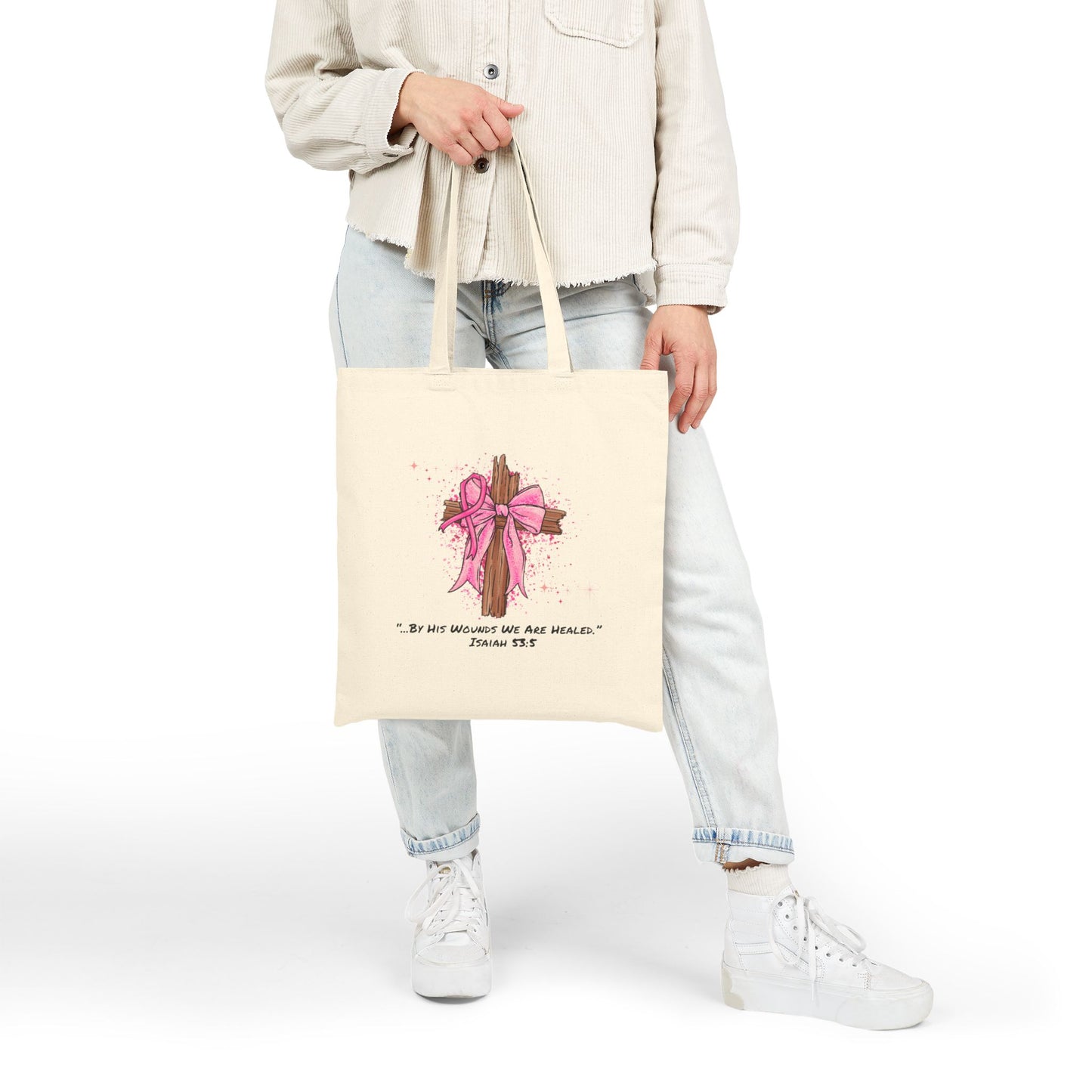 Inspirational Cotton Canvas Tote Bag