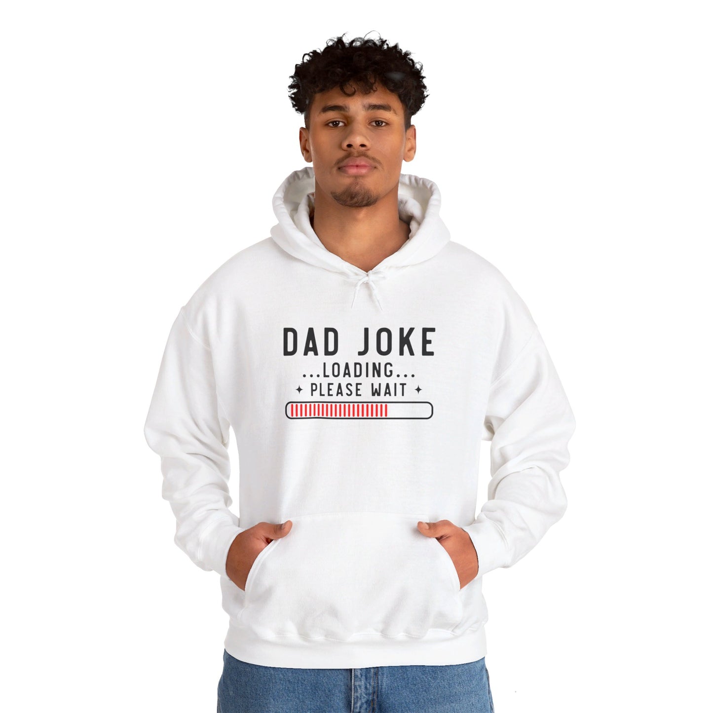 Dad Joke Loading Men's Heavy Blend™ Hooded Sweatshirt
