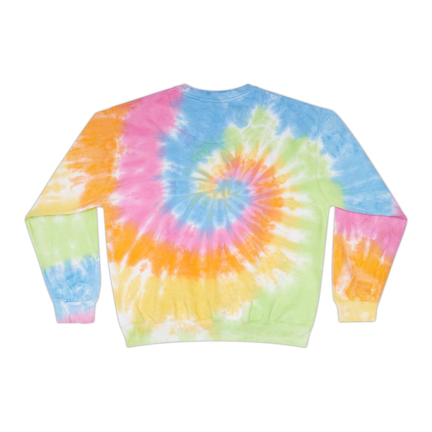 Dream Wild Hustle Hard Unisex Tie-Dye Sweatshirt Printify