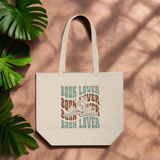 Book Lover Canvas Shopping Tote - Eco-Friendly Bag for Avid Readers