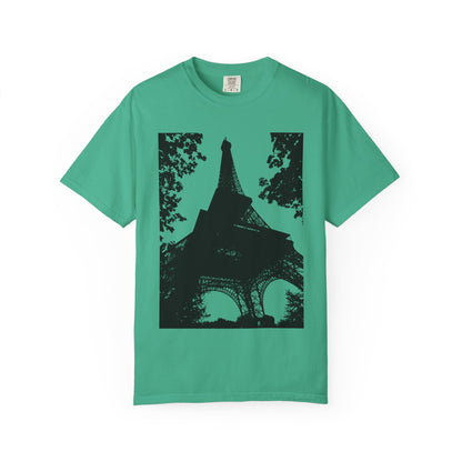 Eiffel Tower Unisex Garment-Dyed T-shirt