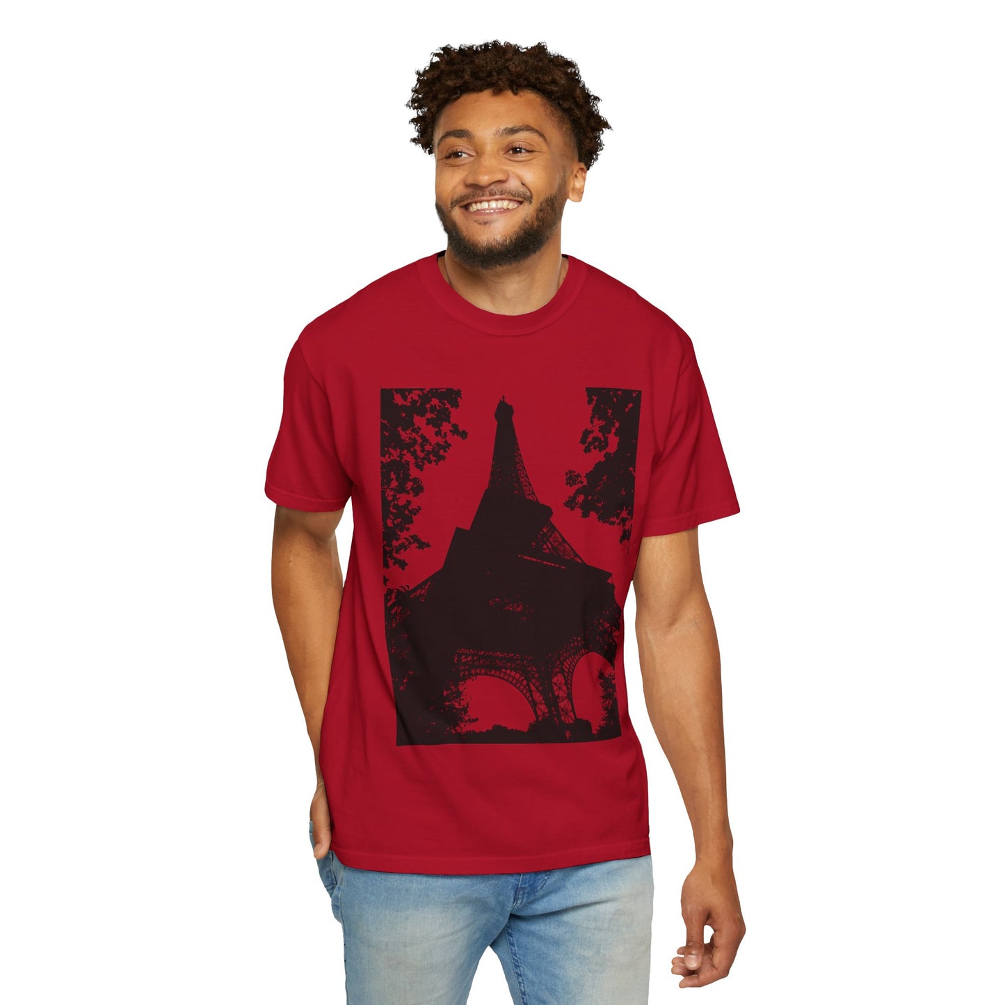 Eiffel Tower Unisex Garment-Dyed T-shirt
