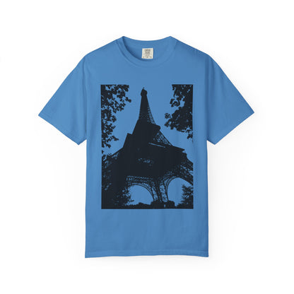 Eiffel Tower Unisex Garment-Dyed T-shirt