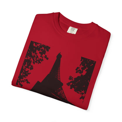 Eiffel Tower Unisex Garment-Dyed T-shirt