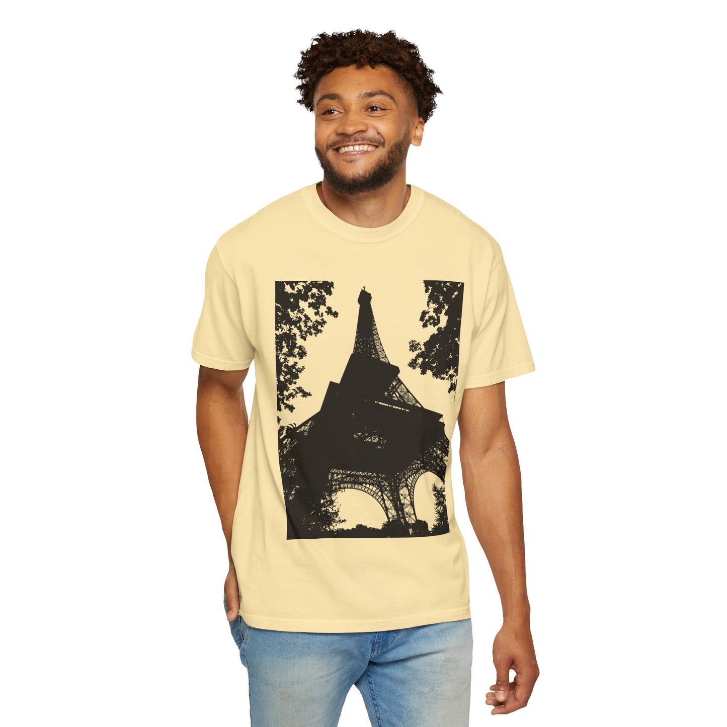 Eiffel Tower Unisex Garment-Dyed T-shirt