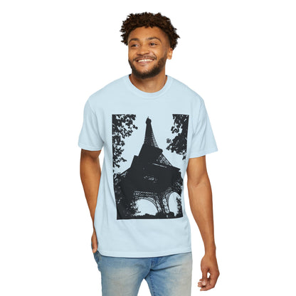 Eiffel Tower Unisex Garment-Dyed T-shirt