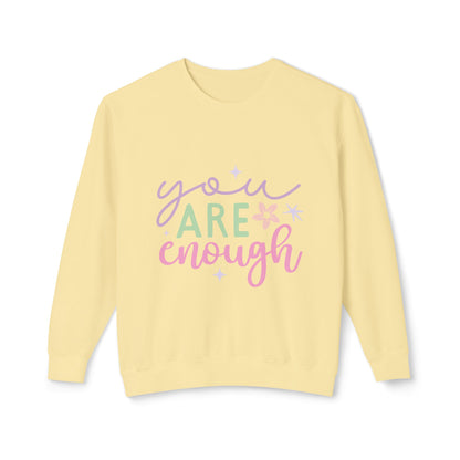 You Are Enough Women's Lightweight Crewneck Sweatshirt