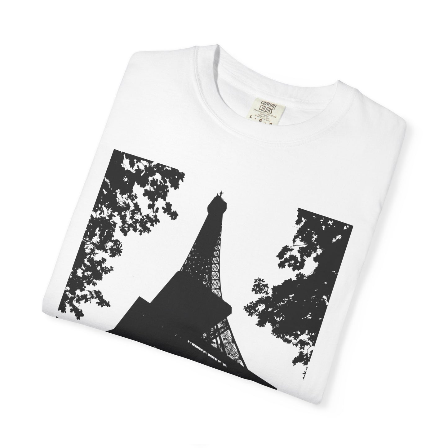 Eiffel Tower Unisex Garment-Dyed T-shirt