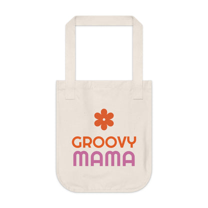 Groovy Mama Organic Canvas Tote Bag