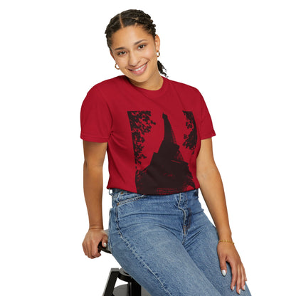 Eiffel Tower Unisex Garment-Dyed T-shirt
