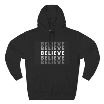 Believe Men's Three-Panel Fleece Hoodie