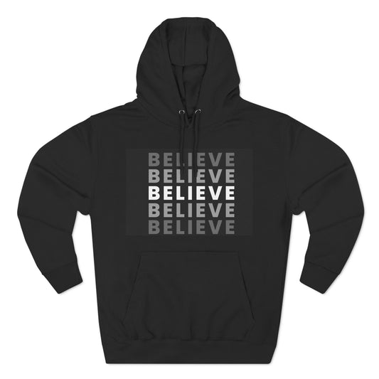 Believe Men's Three-Panel Fleece Hoodie