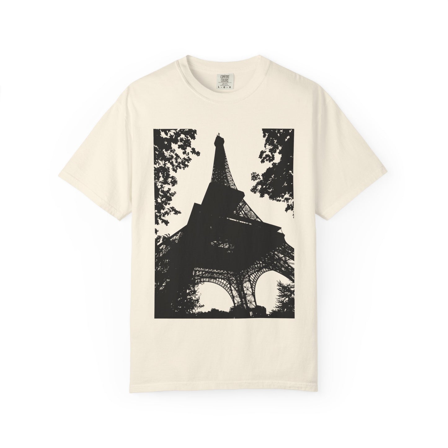 Eiffel Tower Unisex Garment-Dyed T-shirt