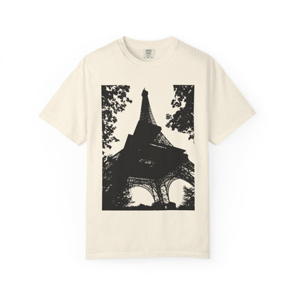 Eiffel Tower Unisex Garment-Dyed T-shirt