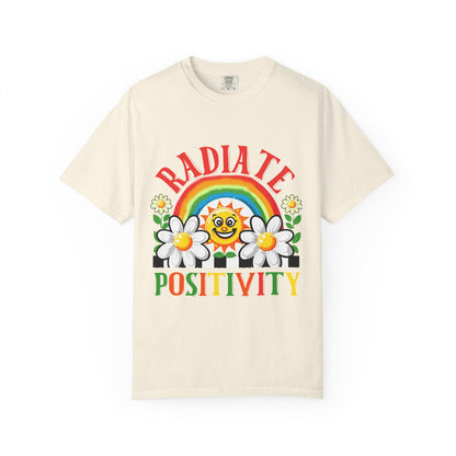Radiate Positivity Unisex Garment-Dyed T-shirt