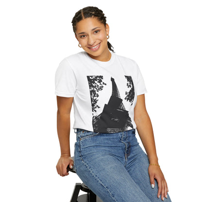 Eiffel Tower Unisex Garment-Dyed T-shirt