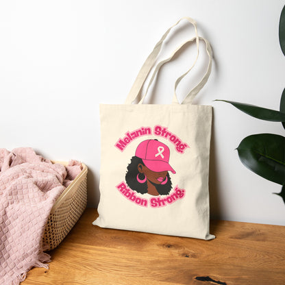 Melanin Strong Cotton Canvas Tote Bag
