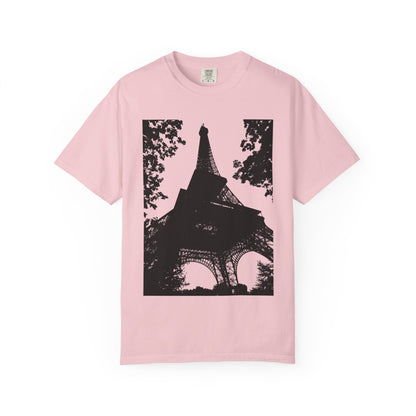 Eiffel Tower Unisex Garment-Dyed T-shirt