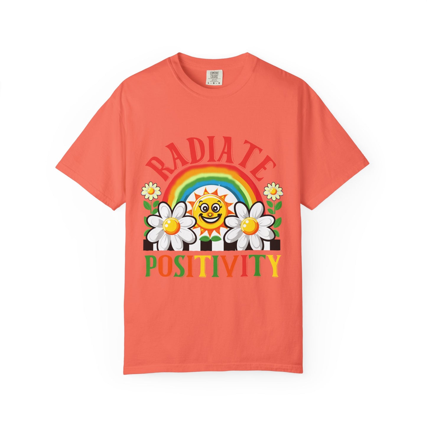 Radiate Positivity Unisex Garment-Dyed T-shirt