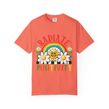 Radiate Positivity Unisex Garment-Dyed T-shirt
