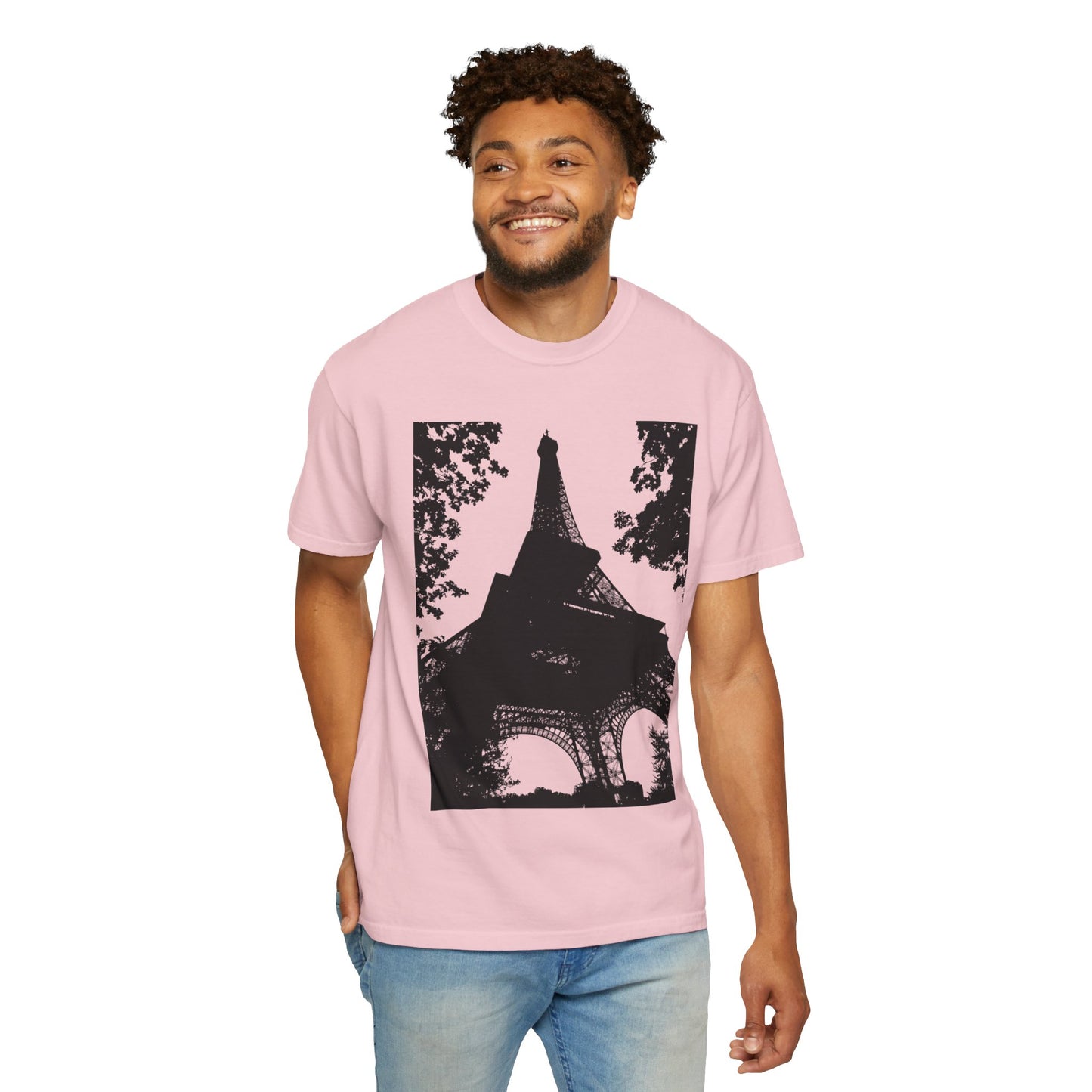 Eiffel Tower Unisex Garment-Dyed T-shirt