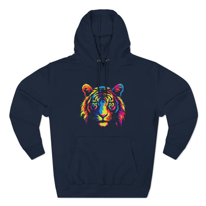 Unisex Tiger Three-Panel Fleece Hoodie