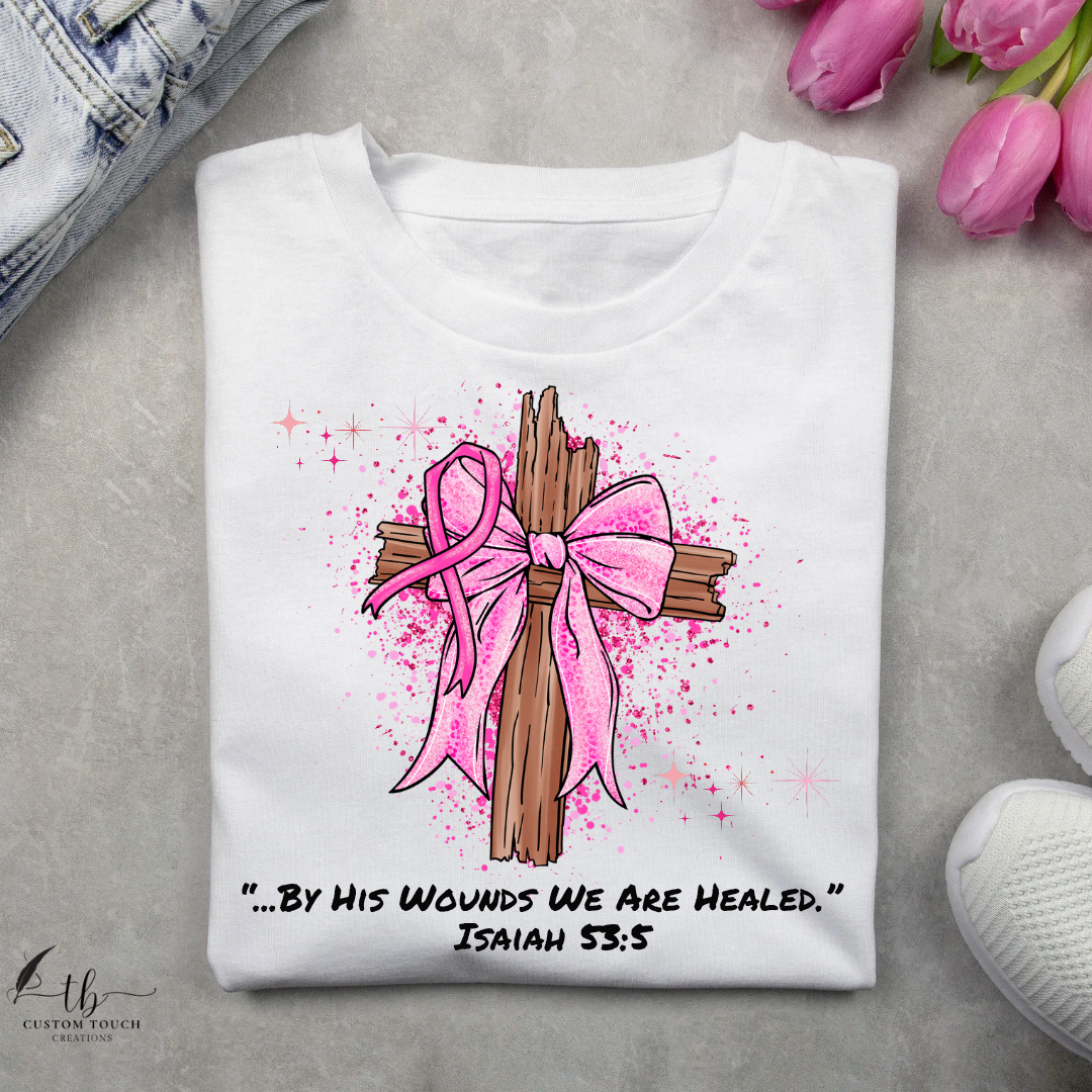 Faith-Inspired Breast Cancer Awareness T-Shirt