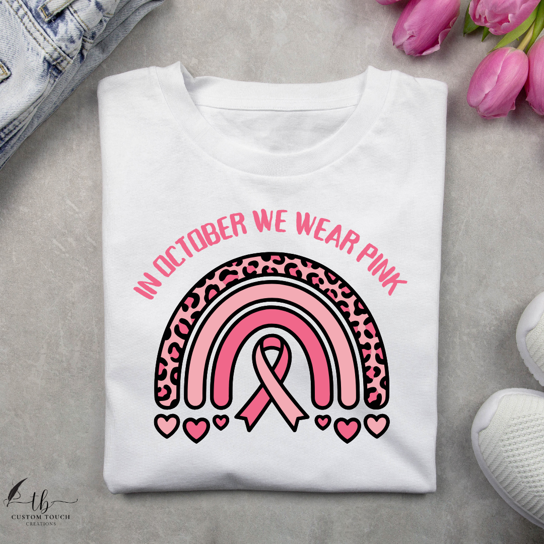 In October We Wear Pink Awareness T-Shirt