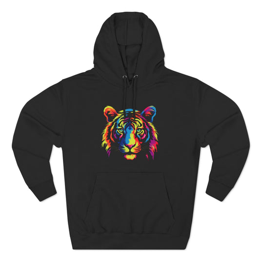 Unisex Tiger Three-Panel Fleece Hoodie