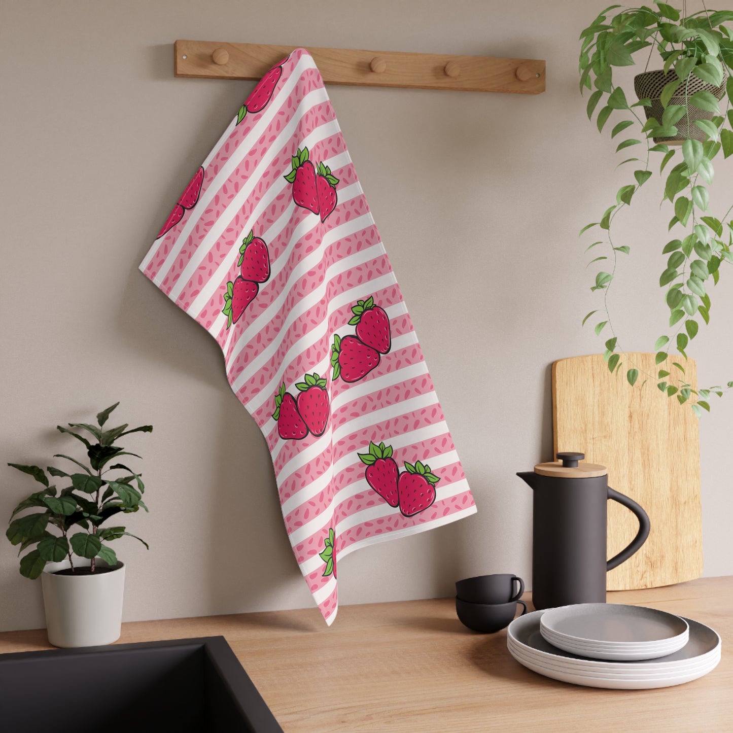 Strawberry Tea Towels (cotton, poly)