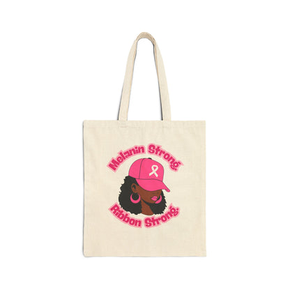 Melanin Strong Cotton Canvas Tote Bag