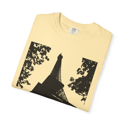 Eiffel Tower Unisex Garment-Dyed T-shirt