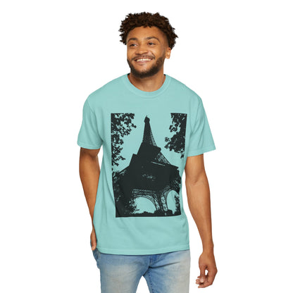 Eiffel Tower Unisex Garment-Dyed T-shirt