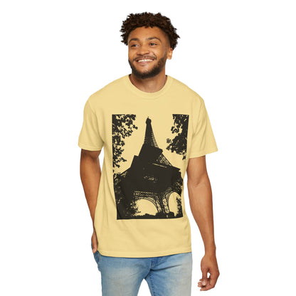 Eiffel Tower Unisex Garment-Dyed T-shirt