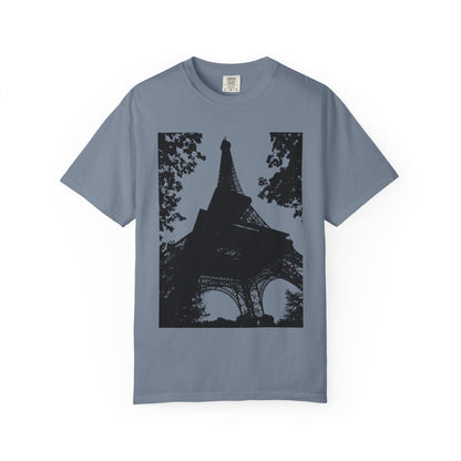 Eiffel Tower Unisex Garment-Dyed T-shirt