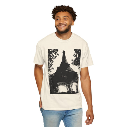 Eiffel Tower Unisex Garment-Dyed T-shirt