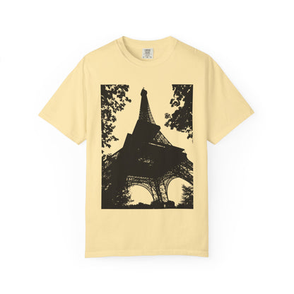 Eiffel Tower Unisex Garment-Dyed T-shirt