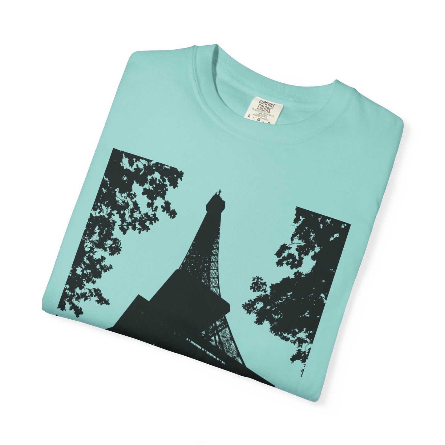 Eiffel Tower Unisex Garment-Dyed T-shirt