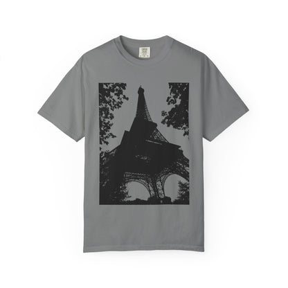 Eiffel Tower Unisex Garment-Dyed T-shirt