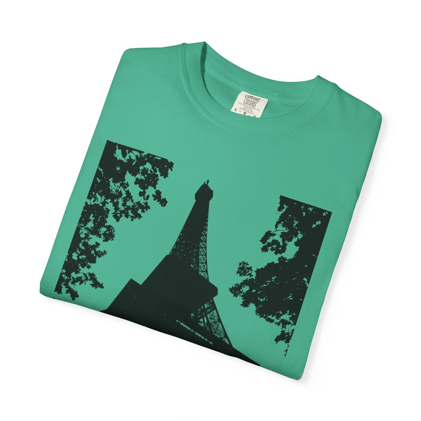 Eiffel Tower Unisex Garment-Dyed T-shirt