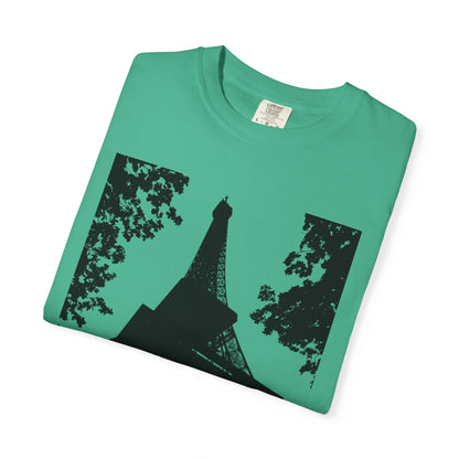 Eiffel Tower Unisex Garment-Dyed T-shirt