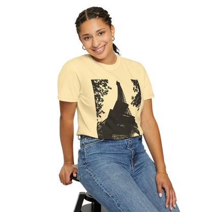 Eiffel Tower Unisex Garment-Dyed T-shirt